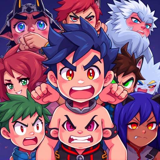 A pixel art character showing a range of emotions, representing the expressive potential of games.