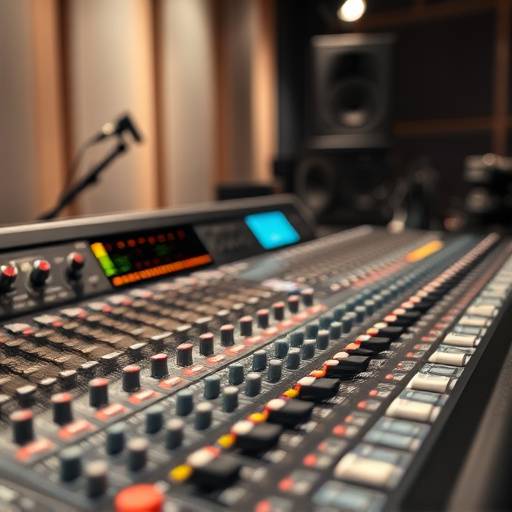 A screenshot of a sound mixing console, representing the complexity of audio design in games.