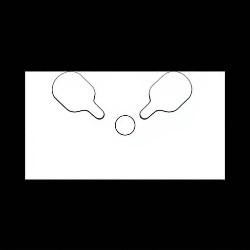 Screenshot of the classic arcade game 'Pong', featuring two white paddles and a ball on a black background.